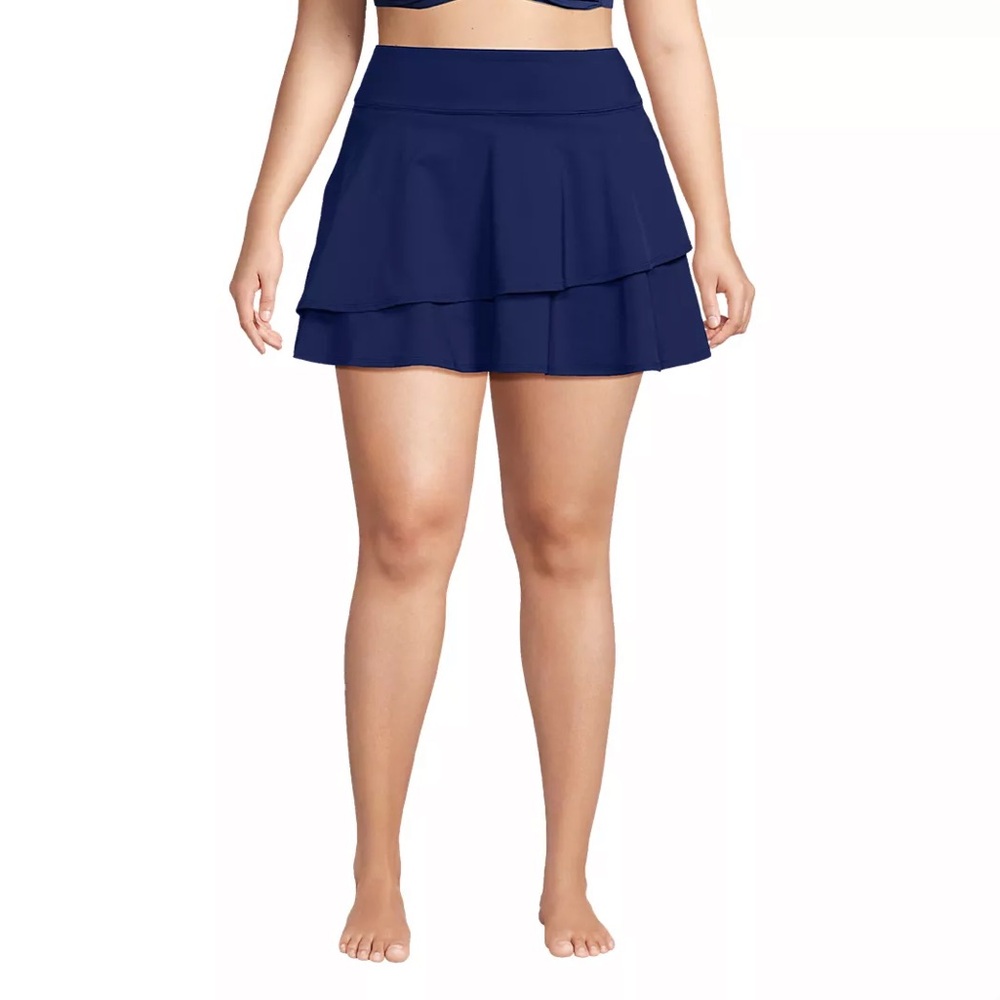 NWT Land’s End | Plus Size High Waisted Tulip Hem Swim Skort - Picture 4 of 13